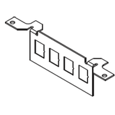 Legrand - Wiremold DTB-2-4TKO Communication Bracket for RFB4 Series